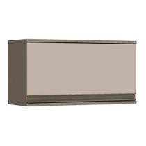 Armário de Geladeira p/ Cozinha Connect 60 1 Porta Basculante Duna/Cristal - Henn Armário de Geladeira p/ Cozinha Connect 60 1 Porta Basculante Duna/Cristal - Henn