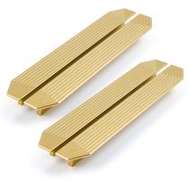 Armário de latão puxa BaiNong, pacote com 4 alças douradas de 25 cm Armário de latão puxa BaiNong, pacote com 4 alças douradas de 25 cm