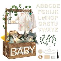 Armário de madeira para chuveiro de bebê TAEYONK 39x25x20 cm