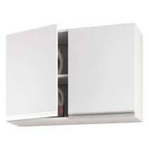 Armário de Parede Área de Serviço e Lavanderia 80cm com 02 Portas 100% MDF Branco - Desk Design