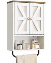 Armário de parede CHOEZON Bathroom Medicine White/Walnut Armário de parede CHOEZON Bathroom Medicine White/Walnut