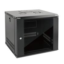 Armário de servidor para montagem na parede Tecmojo 9U IT Network Rack preto