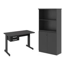 Armario e Mesa 1,20 Geórgia Preto Onix