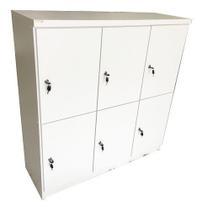 Armário Escaninho 6 Portas Academia Guarda Volume Mdf Armário Escaninho 6 Portas Academia Guarda Volume Mdf
