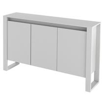 Armário Escritório 3 Portas 84x136x36 cm Branco Tecnomobili Armário Escritório 3 Portas 84x136x36 cm Branco Tecnomobili