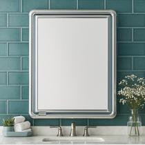 Armário Espelhado Astra Alumínio 35x11x45cm 1 Porta Alumínio e Interno de Plástico Banheiro Lavabo Sobrepor Armário Espelhado Astra Alumínio 35x11x45cm 1 Porta Alumínio e Interno de Plástico Banheiro Lavabo Sobrepor