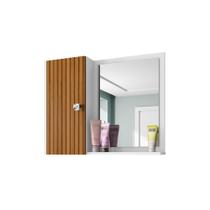 Armário Espelheira Para Banheiro C/ 1 Porta Gênova Armário Espelheira Para Banheiro C/ 1 Porta Gênova