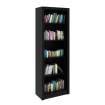 Armário Estante Alto para Escritório Home Office ME4104 MDP Preto G69 - Gran Belo Armário Estante Alto para Escritório Home Office ME4104 MDP Preto G69 - Gran Belo
