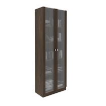 Armário Estante com 2 Portas de Vidro ME4115 Rústico - Tecno