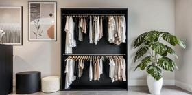 Armário Estante Expositor Arara Dupla Closet Cabideiro Loja Roupas - Código 103