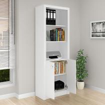 Armário Estante Livreiro 2 Portas 2 Prateleiras Branco Armário Estante Livreiro 2 Portas 2 Prateleiras Branco