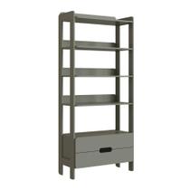 Armário Estante Multiuso 4 Prateleiras e 2 Gavetas Elvis - Verde Armário Estante Multiuso 4 Prateleiras e 2 Gavetas Elvis - Verde