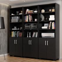 Armário Estante Multiuso Office Livreiro com 6 Portas 181,5cm Armário Estante Multiuso Office Livreiro com 6 Portas 181,5cm