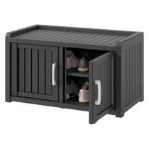 Armário Externo para Sapatos KAMABOKO à Prova dÁgua Preto Armário Externo para Sapatos KAMABOKO à Prova dÁgua Preto