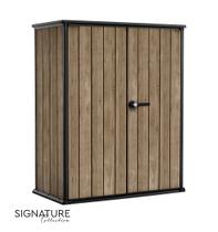 Armário Externo Vertical Signature 1400L Textura Madeira Keter