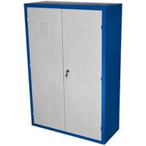 Armário Fechado P/ Peças e Ferramentas C/ 3 Prateleiras Azul (1349) - Fercar Armário Fechado P/ Peças e Ferramentas C/ 3 Prateleiras Azul (1349) - Fercar