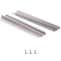 Armário Finger Pull Satanga 30 cm de alumínio e níquel escovado