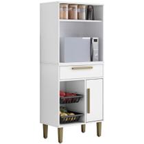 Armário Fruteira Lorena 1 Gaveta Branco Kaiki Móveis