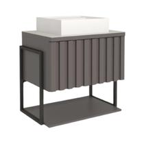 Armário Gabinete Toucador Frisê 60cm Cor Titanium