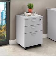 Armário Gaveteiro Volante Incoflex Com 3 Gavetas Cinza Armário Gaveteiro Volante Incoflex Com 3 Gavetas Cinza