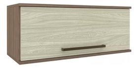 Armário Geladeira 1 Porta Basculante Evolution Plus Wt Tannat e Legno Crema