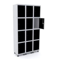 Armário Guarda Volume Locker Roupeiro 12 Portas Aço GRP 503/12