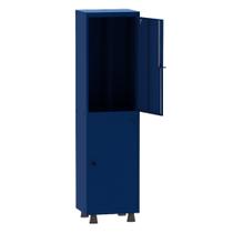 Armário Guarda Volume Locker Roupeiro Insalubre 1 Vãos 02 Portas GRP501/2INS Azul Del Rey - Pandin