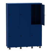 Armário Guarda Volume Locker Roupeiro Insalubre 3 Vãos 06 Portas GRP503/6INS Azul Del Rey - Pandin Armário Guarda Volume Locker Roupeiro Insalubre 3 Vãos 06 Portas GRP503/6INS Azul Del Rey - Pandin