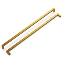 Armário Hickory Hardware Solid Core Pull 46 cm em ouro escovado Armário Hickory Hardware Solid Core Pull 46 cm em ouro escovado
