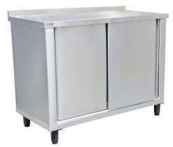 Armário Horizontal Atual Inox AH-430 em Aço Inox 430 2 Metros