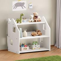 Armário Infantil Brinquedos Branco Organizador Madeira Yasmin Armário Infantil Brinquedos Branco Organizador Madeira Yasmin