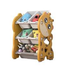 Armario infantil estante organizadora de brinquedos porta treco com 5 caixas multifuncional