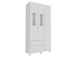 Armario Infatil 3 Portas 3 Gavetas Luna - Moveis Peroba
