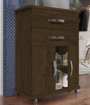 Armário Italia (ref.485) Compacto e Luxuoso (Duas Gavetas e Duas Portas) - Cor Amêndoa