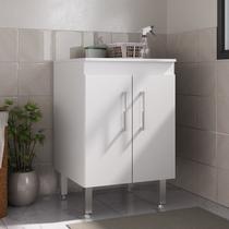 Armário Lavanderia 85cm 2 Portas Branco Armário Lavanderia 85cm 2 Portas Branco
