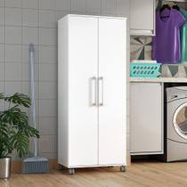 Armario Lavanderia Marcela 2 Portas 4 Prateleiras 1,40m Com Rodinhas Armario Lavanderia Marcela 2 Portas 4 Prateleiras 1,40m Com Rodinhas