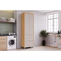 Armário Lavanderia Multiuso Marquesa MDF 70cm Greige Nesher Armário Lavanderia Multiuso Marquesa MDF 70cm Greige Nesher