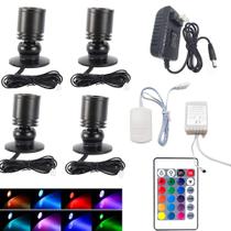Armário LED branco Jorunhe de 1,5 W, luz colorida, pacote com 4 unidades AC85-265V