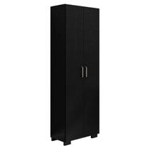Armário Livreiro 2 Portas 5 Prateleiras Office Preto