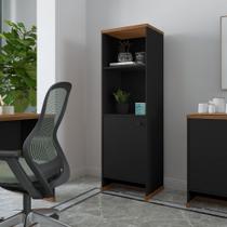 Armário Livreiro Multiuso Para Escritório Berlin Com Prateleiras E Uma Porta - ViaNossa Armário Livreiro Multiuso Para Escritório Berlin Com Prateleiras E Uma Porta - ViaNossa