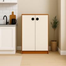 Armário Livreiro Sapateira Organizador 02 Portas e 03 Prateleiras Moon Varias Cores