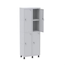 Armário Locker 2 Colunas, 4 Portas com Prateleira Central com Duas Chaves Armário Locker 2 Colunas, 4 Portas com Prateleira Central com Duas Chaves