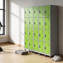 Armário Locker 20 Portas de Aço para Academia