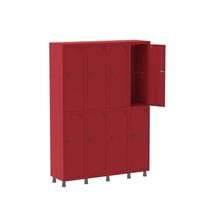 Armário Locker Guarda-Volume 8 Portas Aço Grp 504/8 Armário Locker Guarda-Volume 8 Portas Aço Grp 504/8