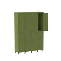 Armário Locker Guarda-Volume 8 Portas Aço Grp 504/8 Armário Locker Guarda-Volume 8 Portas Aço Grp 504/8