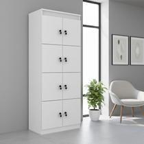 Armário Locker Guarda Volume 8 Portas com Chave 60cm Tecnomobili Armário Locker Guarda Volume 8 Portas com Chave 60cm Tecnomobili