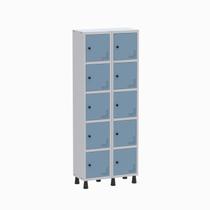 Armário Locker Guarda Volume Aço Light 10 Portas 69x179,5cm