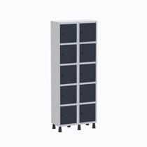 Armário Locker Guarda Volume Aço Light 10 Portas 69x179,5cm
