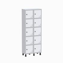 Armário Locker Guarda Volume Aço Light 10 Portas 69x179,5cm