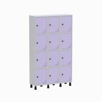 Armário Locker Guarda Volume Aço Light 12 Portas 103,5x179,5cm Armário Locker Guarda Volume Aço Light 12 Portas 103,5x179,5cm